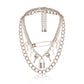 Exaggerated Hip Hop Big Chunky Lock Key Pendant Necklace