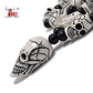FX801 Imitation yak bone necklace Halloween skull beaded necklace