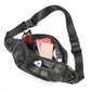 Men's Waist Packs Skull Waist Bag Solid Color PU Leather Belt Bag