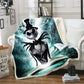 The Nightmare Before Christmas Jack Skull Sherpa Blanket  Plush Velvet