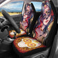Printing Gothic Sugar Skull Car Front Seat Covers
