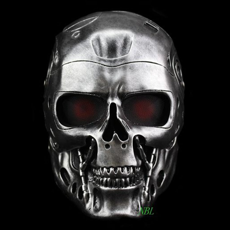 Halloween COS Terminator Helmet Masks Horror CS Paintball Ghost Creepy