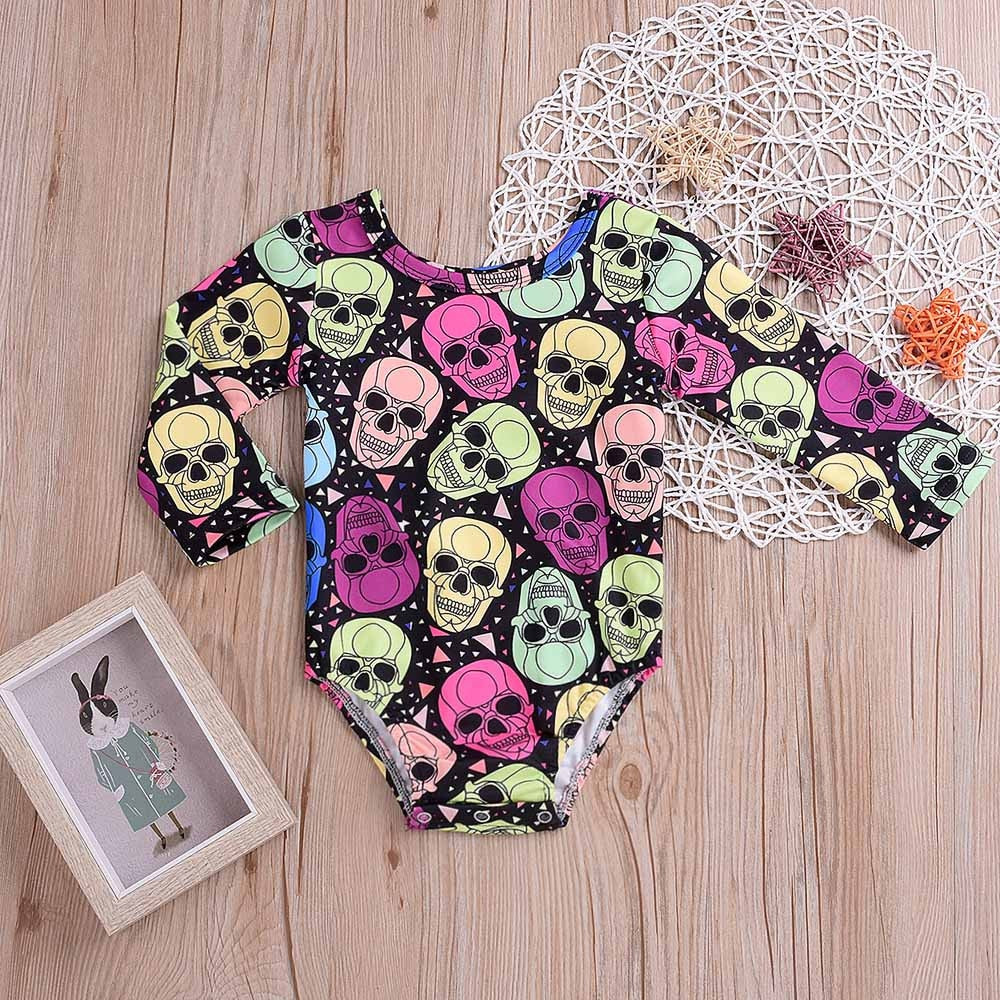 Halloween Cloth Toddler Costumes Baby Long Sleeves Skull