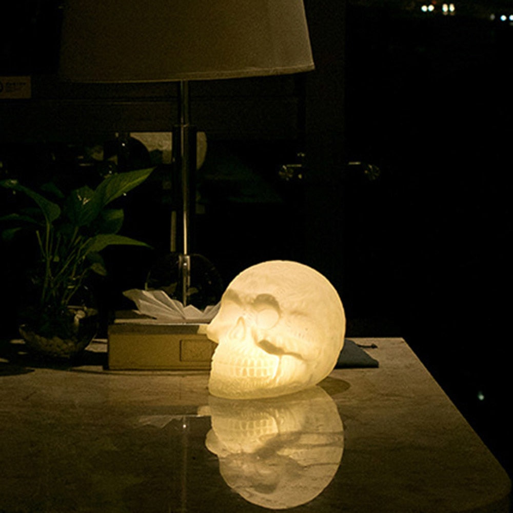 Halloween Decorative LED Skull Night Light Color Changing Lamp