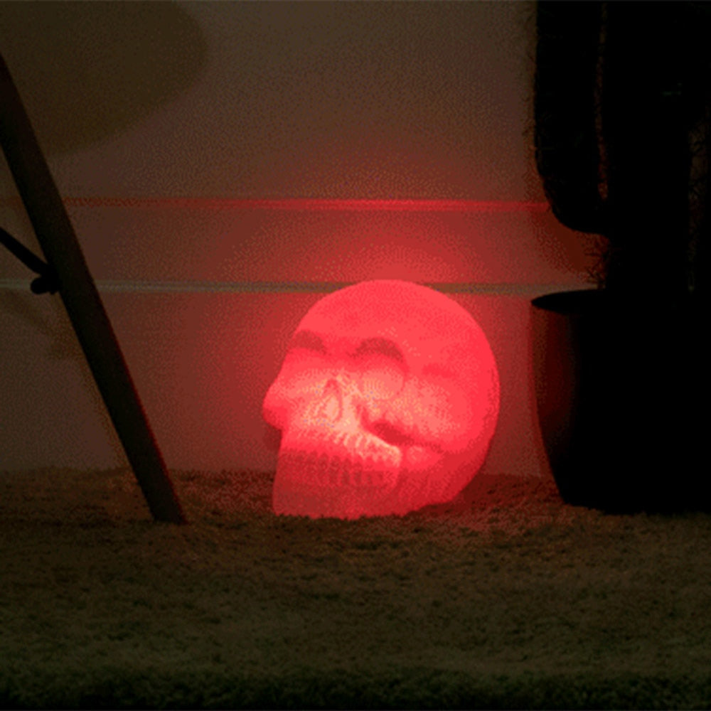 Halloween Decorative LED Skull Night Light Color Changing Lamp