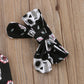 Set 2 pcs - Newborn Baby Boy Girl Sleeveless/Hoodie Skull Floral