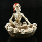 Halloween Resin Terror Model White Skull Wine Cup Ashtray Prop Skeleton