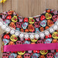 Toddler Baby Girls Dress Skull Print Bow-knot Lace Ruffles Off Shouler Dresses Princess