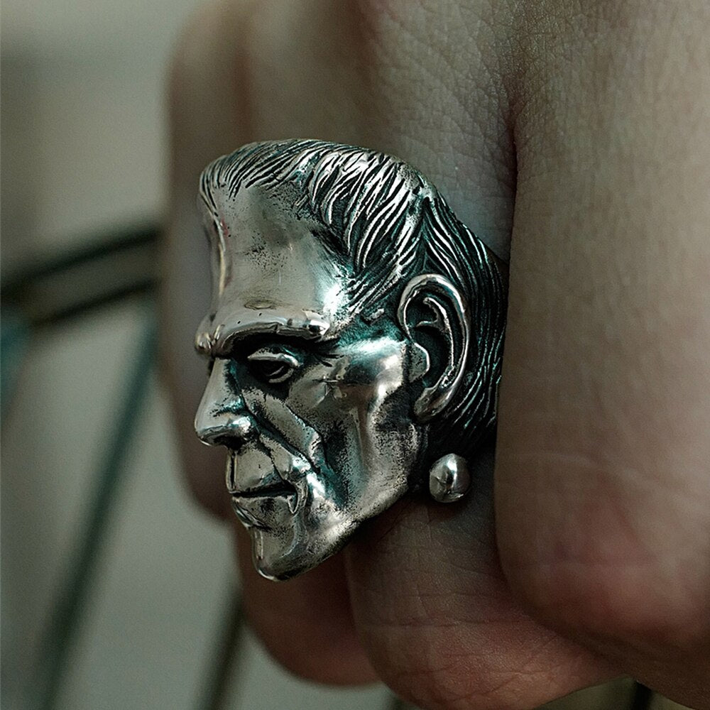 Science Fiction Victor Frankenstein Rings Punk Horror Scientist Stainless Steel