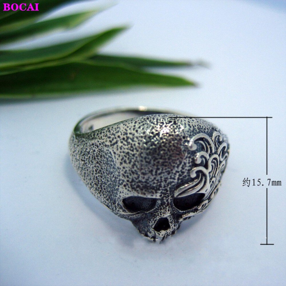2020 S925 sterling silver jewelry Skull Thai silver ring