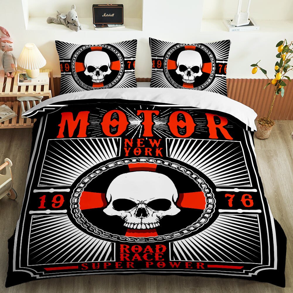 Sugar skull 3D Printed bedding set Luxury Duvet Cover Pillowcase