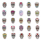 50PCS/Package Mexican Calaver Sugar Skull Car Sticker