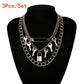 Exaggerated Hip Hop Big Chunky Lock Key Pendant Necklace
