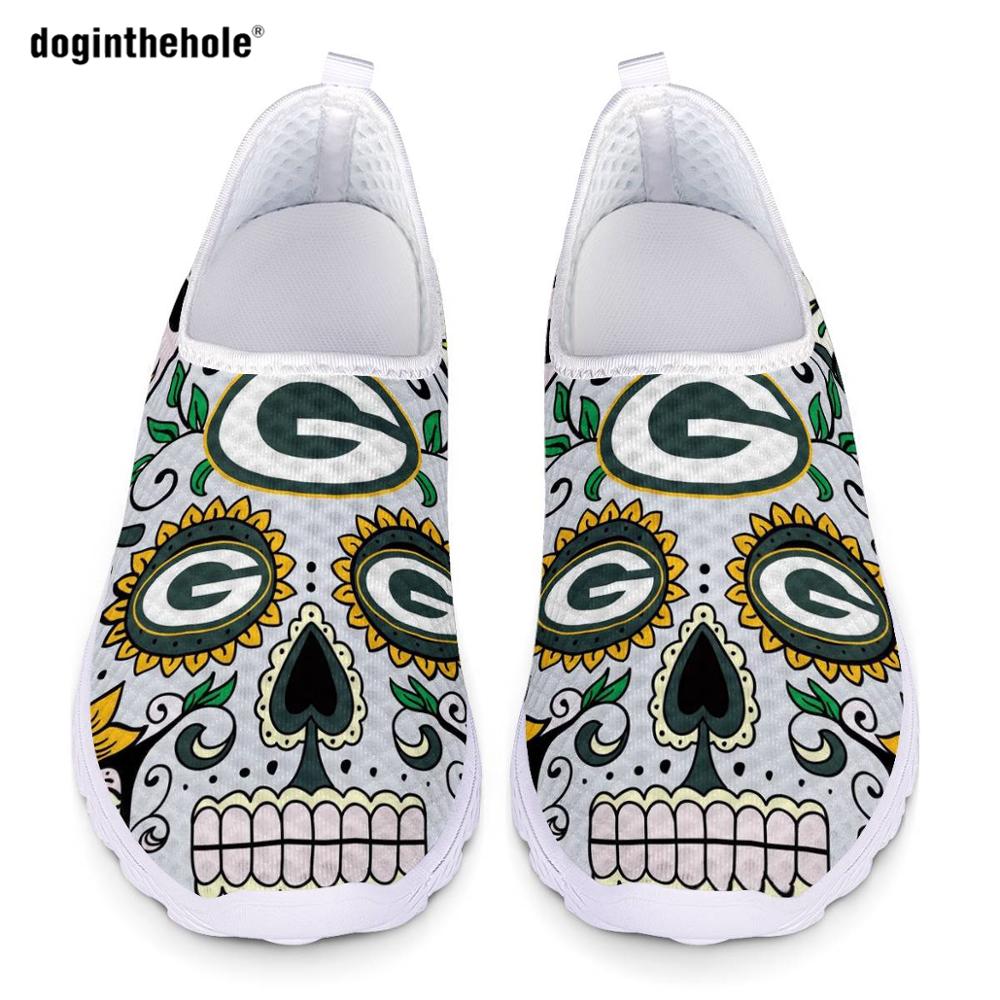 Gothic Sugar Skull Patterns Women's Flats Shoes Slip On