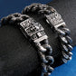 Gothic Mens Skull Bracelet For Men Stainless Steel Biker Viking Charm Bracelets