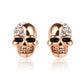 New Punk Gold Unisex Skull Head Stud Earring