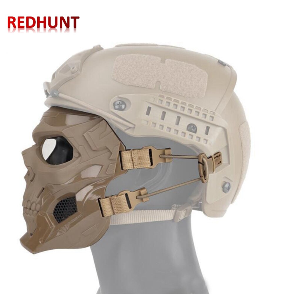 Skull Skeleton Mask Tactical Full Face Mask with Eye Protection Helmet Mask