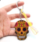 Keychain Calavera Sweet Whimsical Skull Key chain Keyring