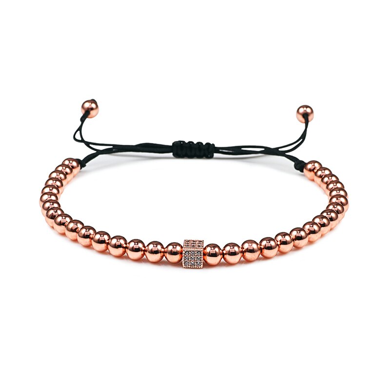Charm Skull Head Copper Beads Bracelets Handmade