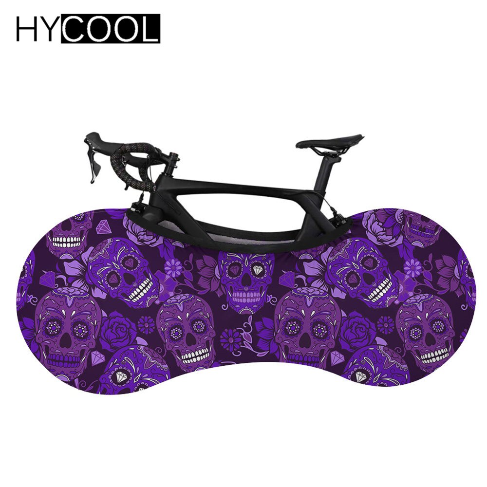 New Arrival Road Bicycle Protector Cover Gothic Style Sugar Skull Pattern