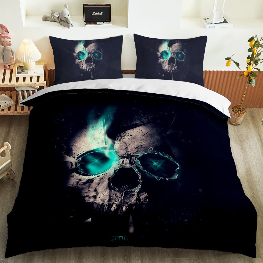 Sugar skull 3D Printed bedding set Luxury Duvet Cover Pillowcase