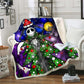 The Nightmare Before Christmas Jack Skull Sherpa Blanket  Plush