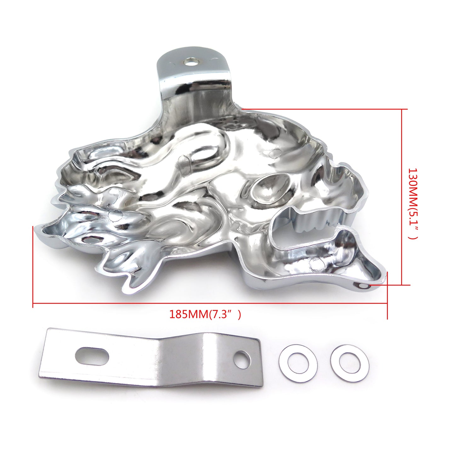 Motorcycle Parts Horn Cover for 1992 and up Harley-Davidson with side mount all V-rod's Chrome