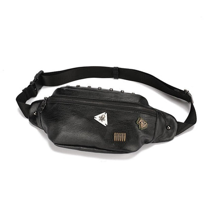 Waist Bag 2020 New High-end Brand PU Leather Men's Belt Bags