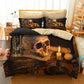 3D Sugar Skull Bedding Set 3 pcs Polyester Black Duvet Cover 240x220