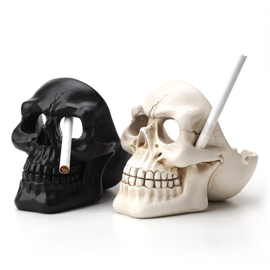 Skull Ashtray Tobacco Ash Box Sculpture Statue Cigarette Ash Container Skull
