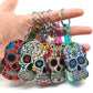 Keychain Calavera Sweet Whimsical Skull Key chain Keyring