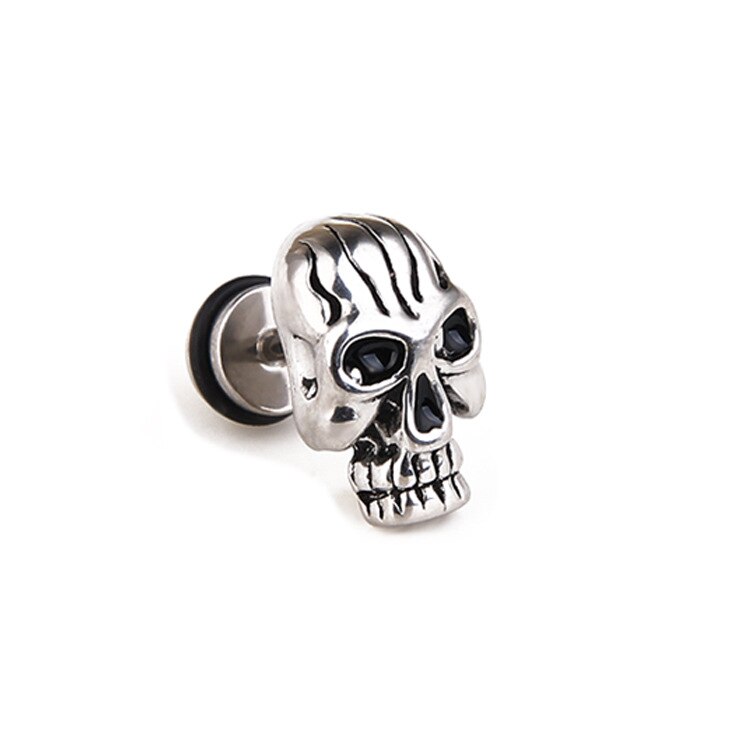 skull earrings Stainless steel korean earrings