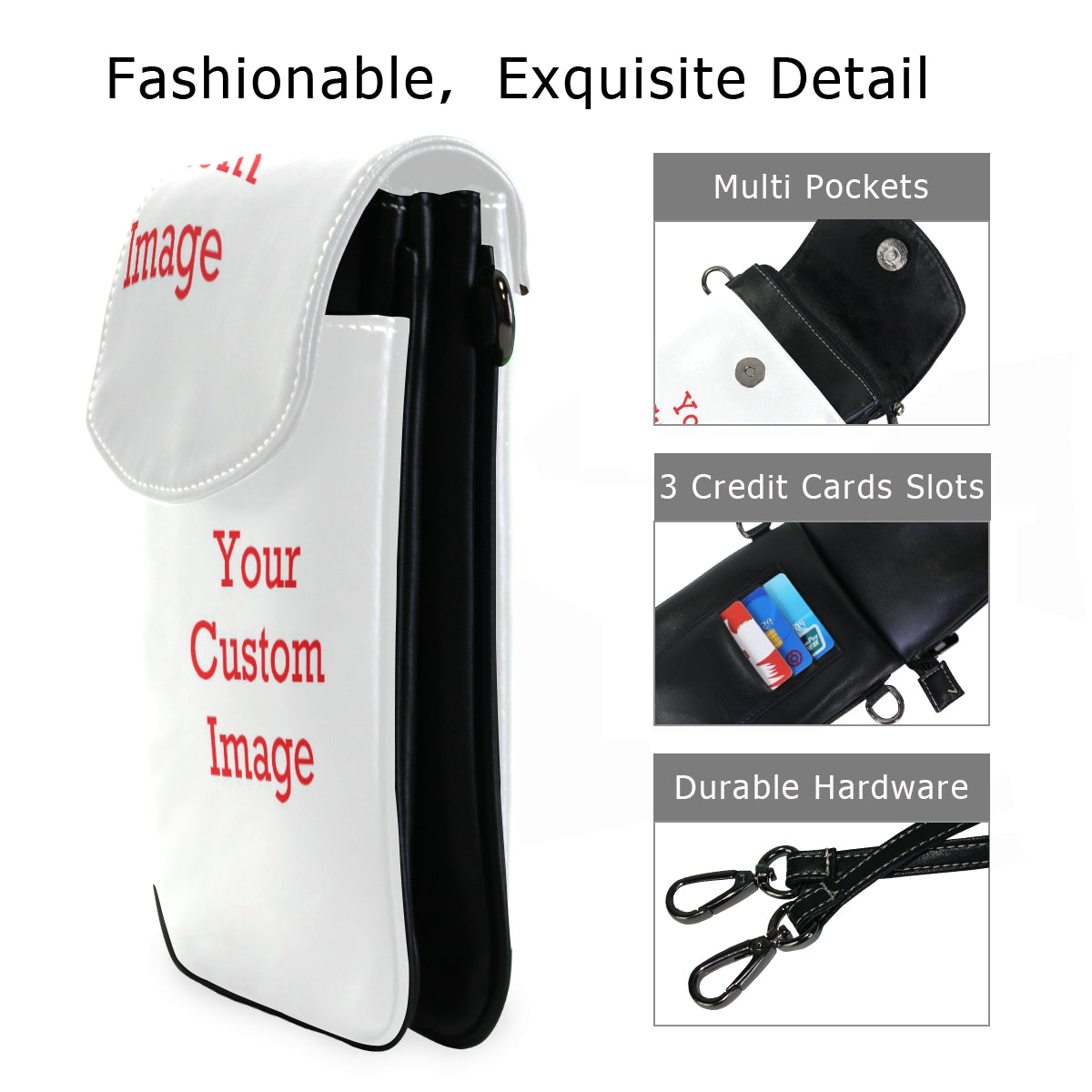 Custom Print on demand POD bag purse wallets