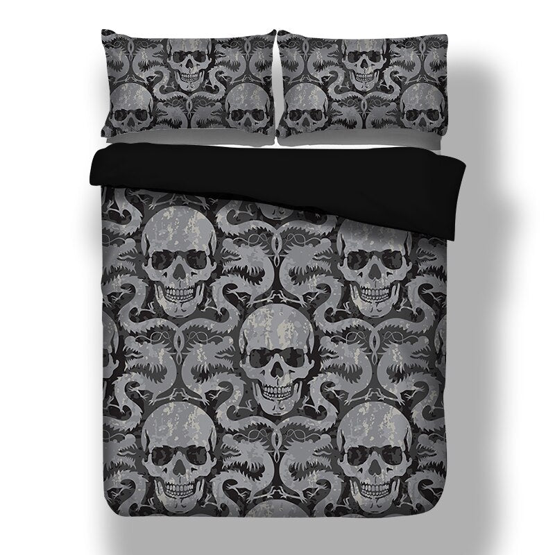 Sugar skull bedding set for comforter polyester Queen King sizes duvet cover
