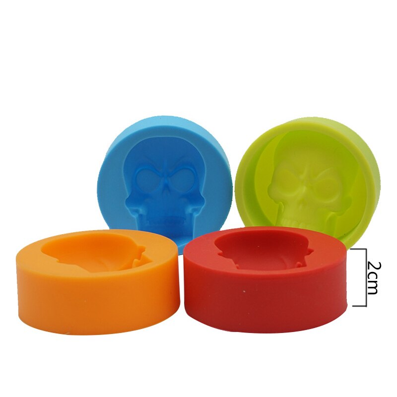 1PC silicone skull ice mold muffin cup cake mold kitchen accessories silicone rubber chocolate candy fondant cake baking tools