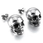 1Pair Cool Color Jewelry Punk Skull Earrings