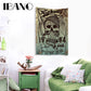 Punk Music Skull Tapestry Art Wall Hanging Blanket Home Decoration