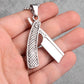 Haircut Razor Barber Long Men Necklaces Pendants Chain