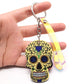 Keychain Calavera Sweet Whimsical Skull Key chain Keyring