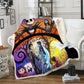 The Nightmare Before Christmas Jack Skull Sherpa Blanket  Plush Velvet