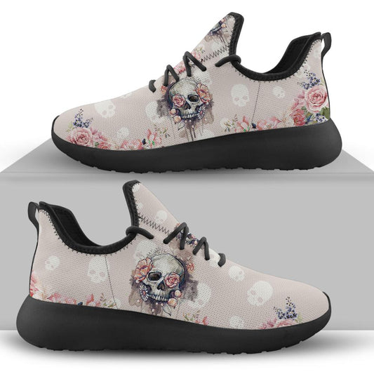Drop Shipping 2020 Casual Sneakers Flats Women Skull Style Pink Fashion
