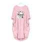 Plus Size 5XL Women's Dress Skull Print Long Sleeve O Collar Pocket