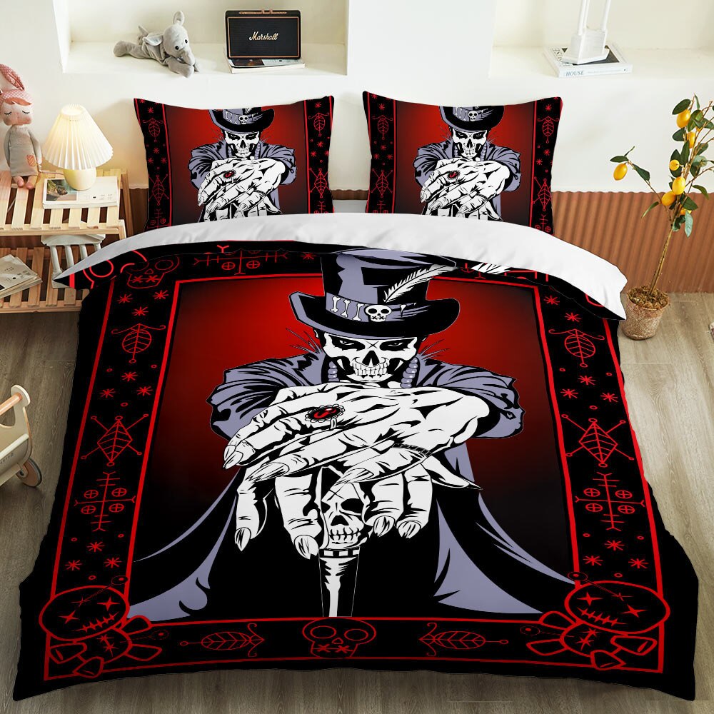 Sugar skull 3D Printed bedding set Luxury Duvet Cover Pillowcase