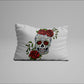 Sugar Skull Bedding Set Black White Duvet Cover Set Rose Print Bed Linen