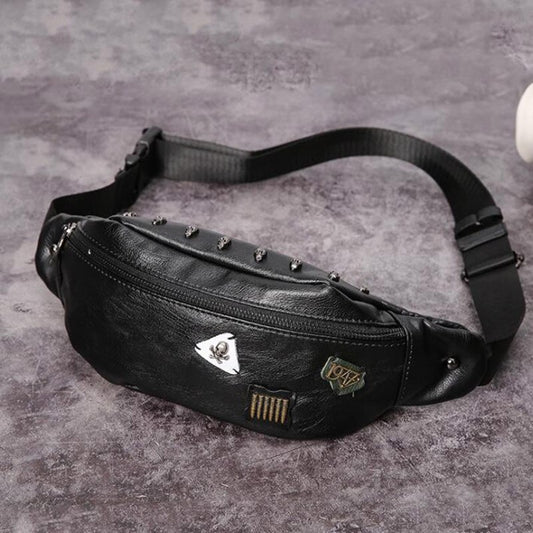 Waist Bag 2020 New High-end Brand PU Leather Men's Belt Bags