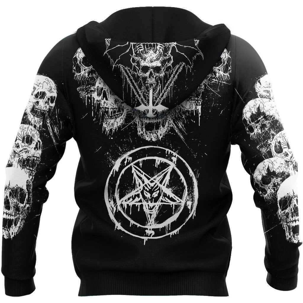 Dark Art Satanic Skull 3D Printing Autumn Fashion Mens Hoodie Unisex Hooded sweatshirt Streetwear