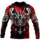 Satanic Devil Tattoo Red 3D All Over Printed Men Hoodie Unisex Casual Jacket Pullover Streetwear sudadera hombre