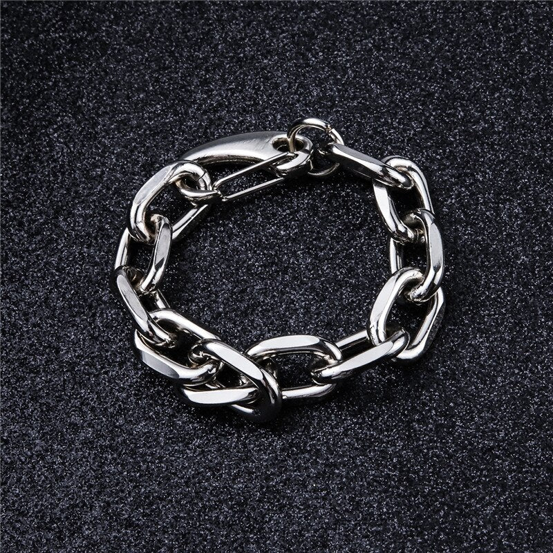 Vintage Fashion Silver Color Titanium Steel Bracelets