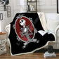 The Nightmare Before Christmas Jack Skull Sherpa Blanket  Plush Velvet