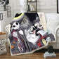 The Nightmare Before Christmas Jack Skull Sherpa Blanket  Plush
